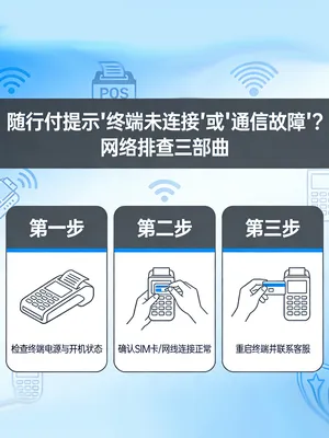 随行付提示“终端未连接”或“通信故障”？网络排查三部曲