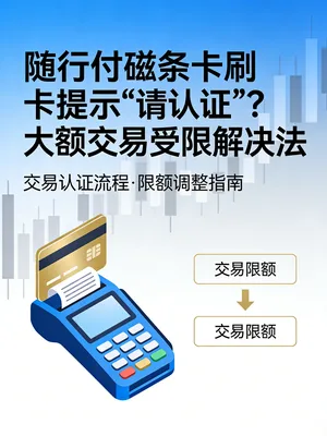 随行付磁条卡刷卡提示“请认证”？大额交易受限解决法