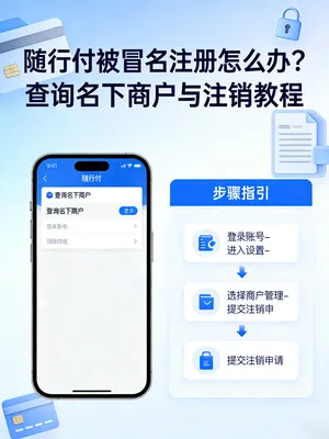 随行付被冒名注册怎么办？查询名下商户与注销教程