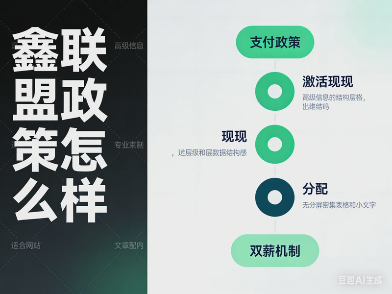 鑫联盟政策怎么样？2026 激活返现分红双薪政策解读